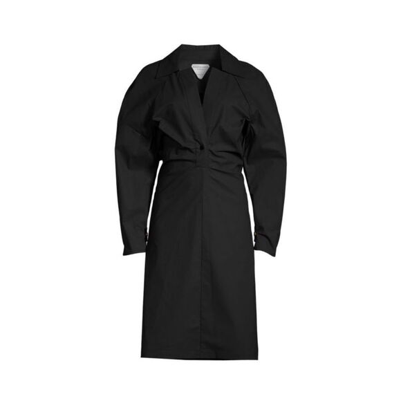 Bottega Veneta Cutout Coated Midi Longsleeve Dress size 36/ us size 0 - Picture 5 of 14